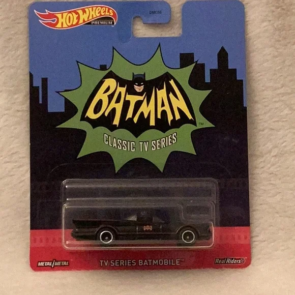 Batmobile ~ Batman Classic TV Series ~ Hot Wheels Premium ~ Real Riders w/case - Picture 5 of 12